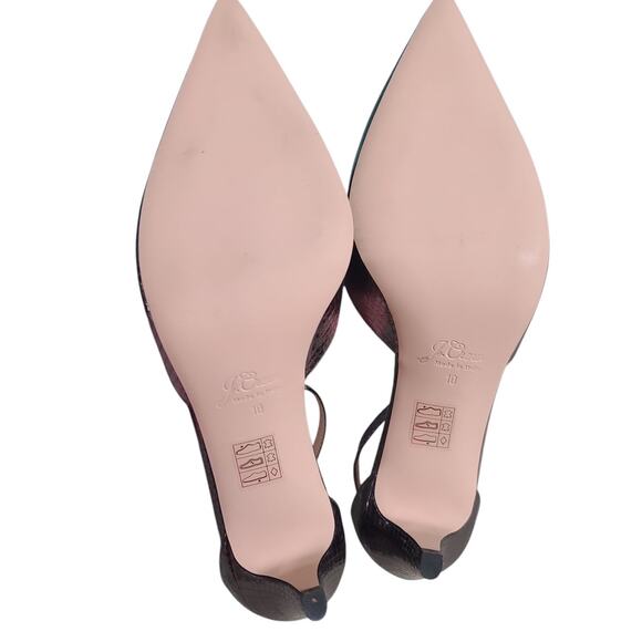 J. Crew Shimmering Silver Ankle Strap Heels - Picture 5 of 7